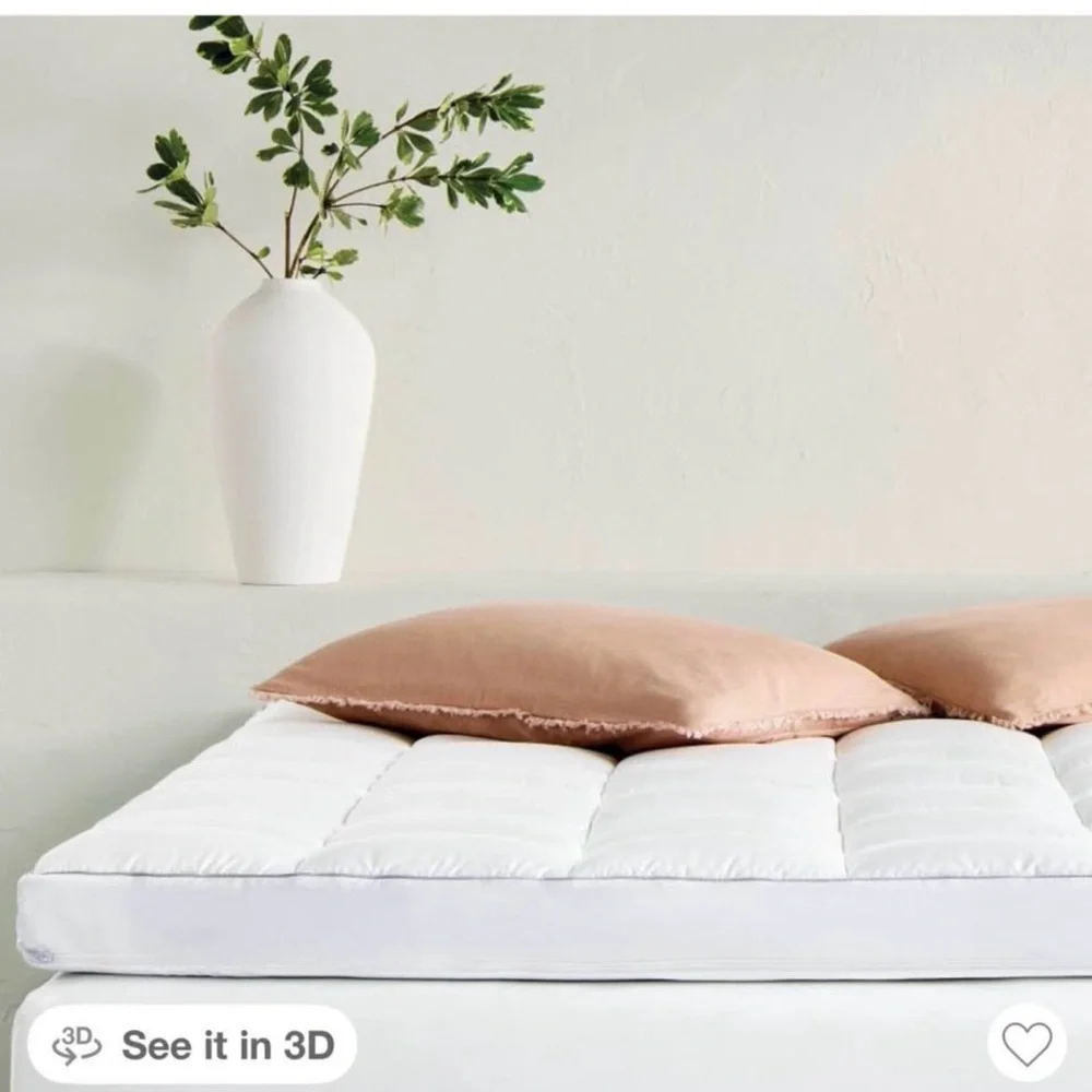 Casaluna White premium cooling 4’m dual layer Mattress topper xl twin